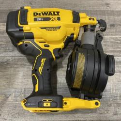AS-IS DEWALT 20V MAX Lithium-Ion 15-Degree Electric Cordless Roofing Nailer Kit