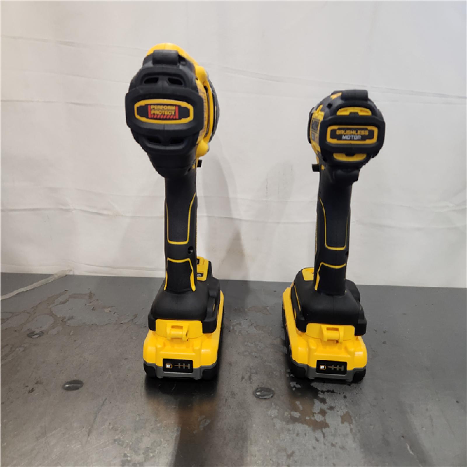 AS-IS- DEWALT 20V MAX XR 2-Tool Combo Kit with POWERPACK