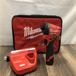 AS-IS Milwaukee  FUEL 12-Volt Lithium-Ion Brushless Cordless 1/4 in. Hex Impact Driver Compact Kit