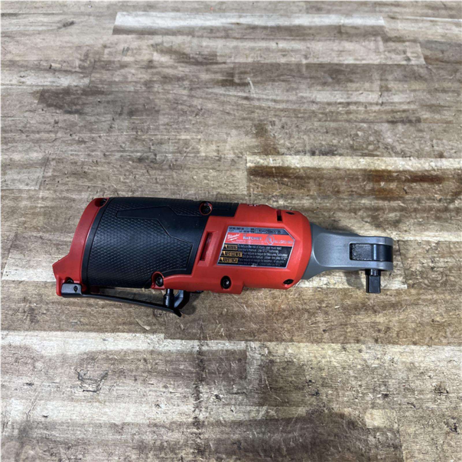 Houston Location AS-IS Milwaukee FUEL 12-Volt Lithium-Ion Brushless Cordless High Speed 3/8 in. Ratchet (Tool-Only)