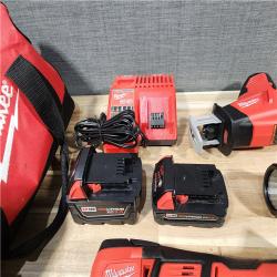 HOUSTON LOCATION - AS-IS Milwaukee 5 Tool Combo Kit W/ (2) Battery & Charger