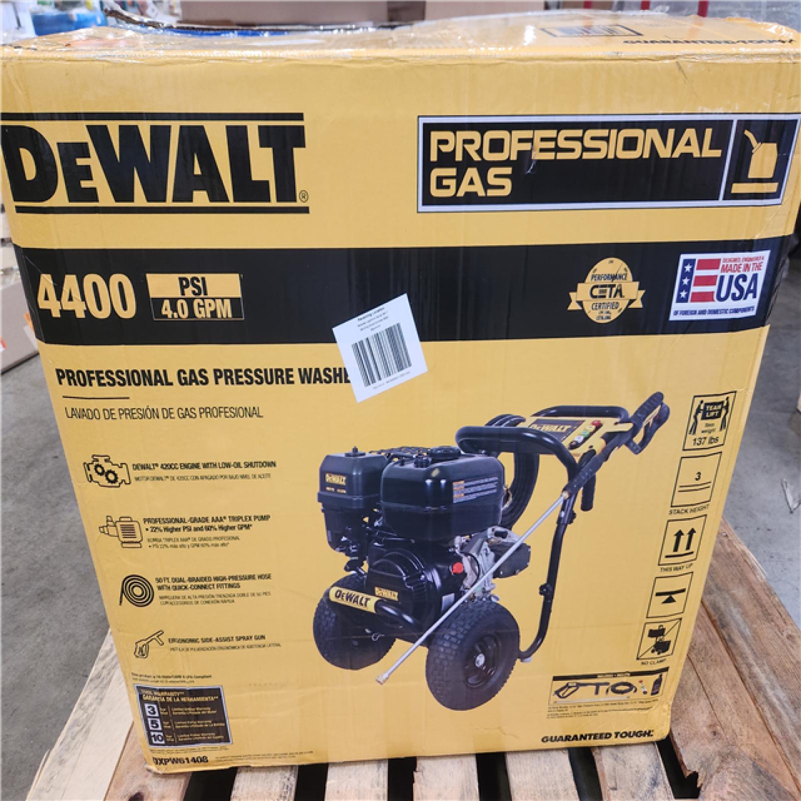 Phoenix NEW DEWALT 4400 PSI 4.0 GPM Gas Pressure Washer with 420cc Engine  Triplex Pump  Commercial Cold Water Power Washer