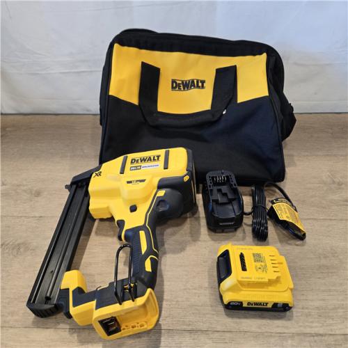 AS-IS DEWALT 20V MAX XR Cordless 18-Gauge Narrow Crown Stapler Kit