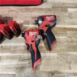 HOUSTON LOCATION - AS - IS Milwaukee 2 Tool Combo Kit W/ (2) Battery & Charger