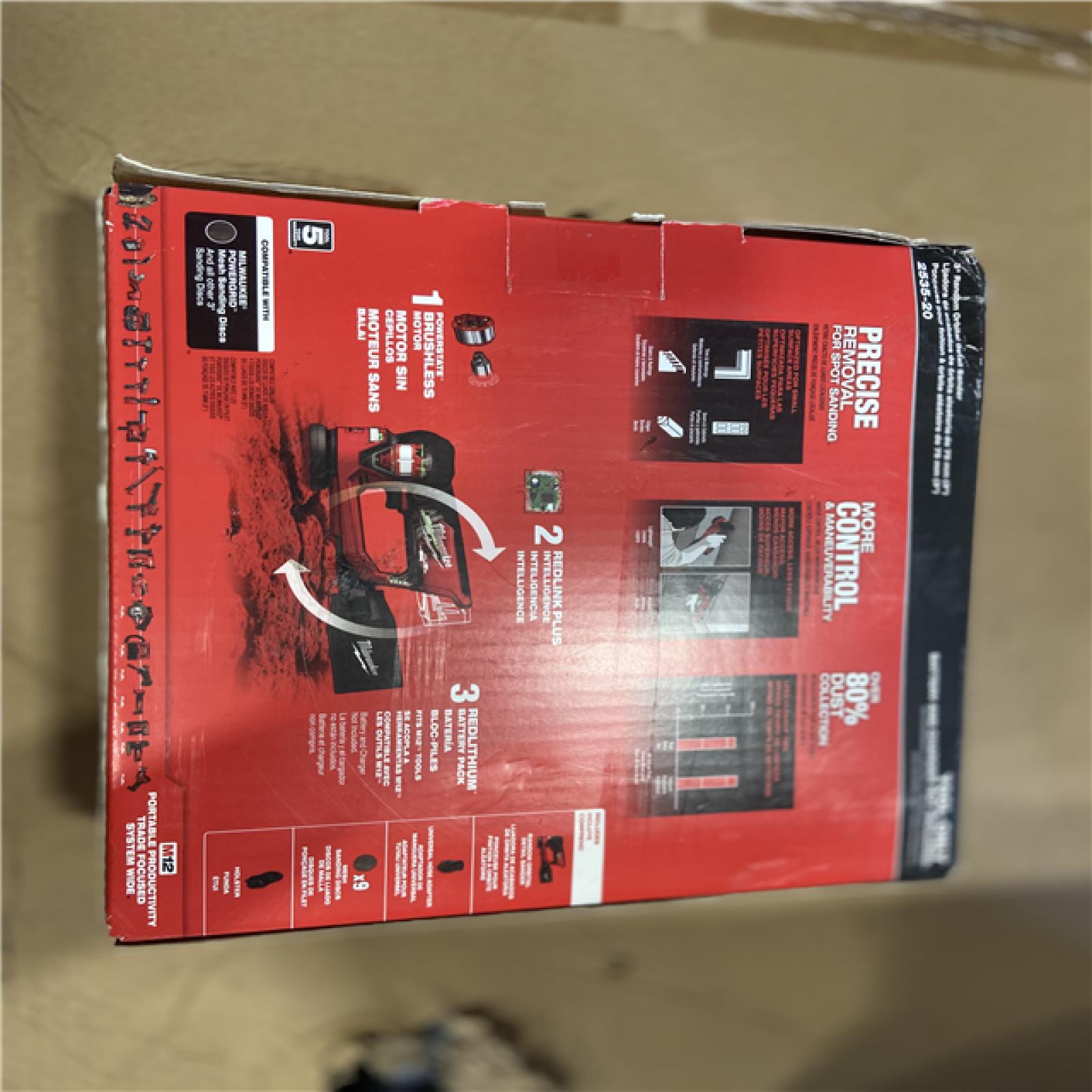 NEW! - Milwaukee M12 FUEL 12V Lithium-Ion Brushless Cordless 3 in. Random Orbital Detail Sander