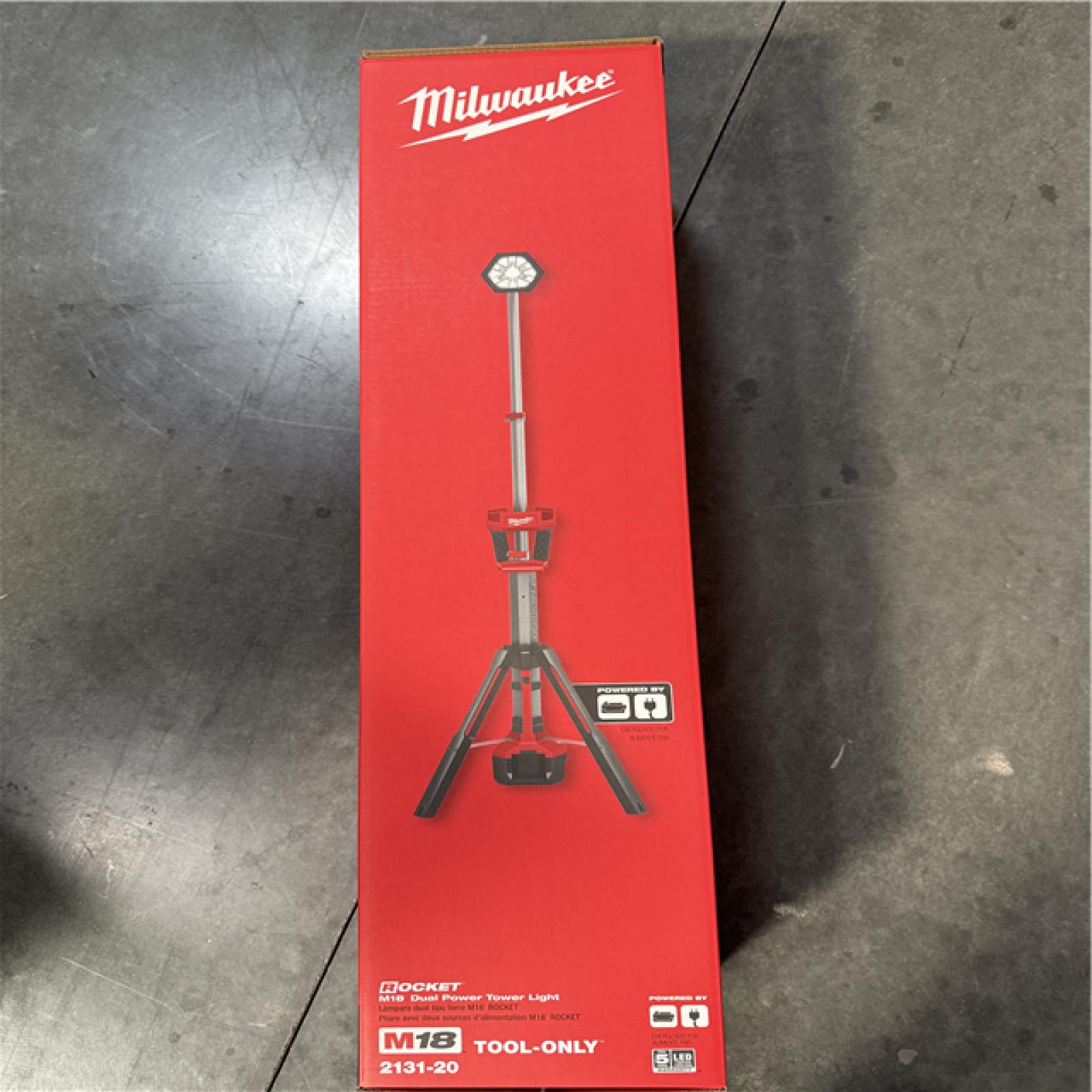California NEW Milwaukee M18 Dual Power Tower Light (Tool Only)