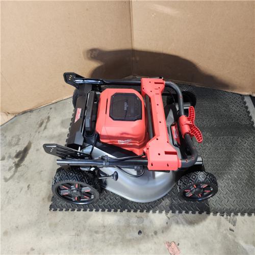 HOUSTON LOCATION - AS-IS M18 FUEL Brushless Cordless 21 in. Walk Behind Dual Battery Self-Propelled Mower W/(2) 12.0Ah Battery and Rapid Charger