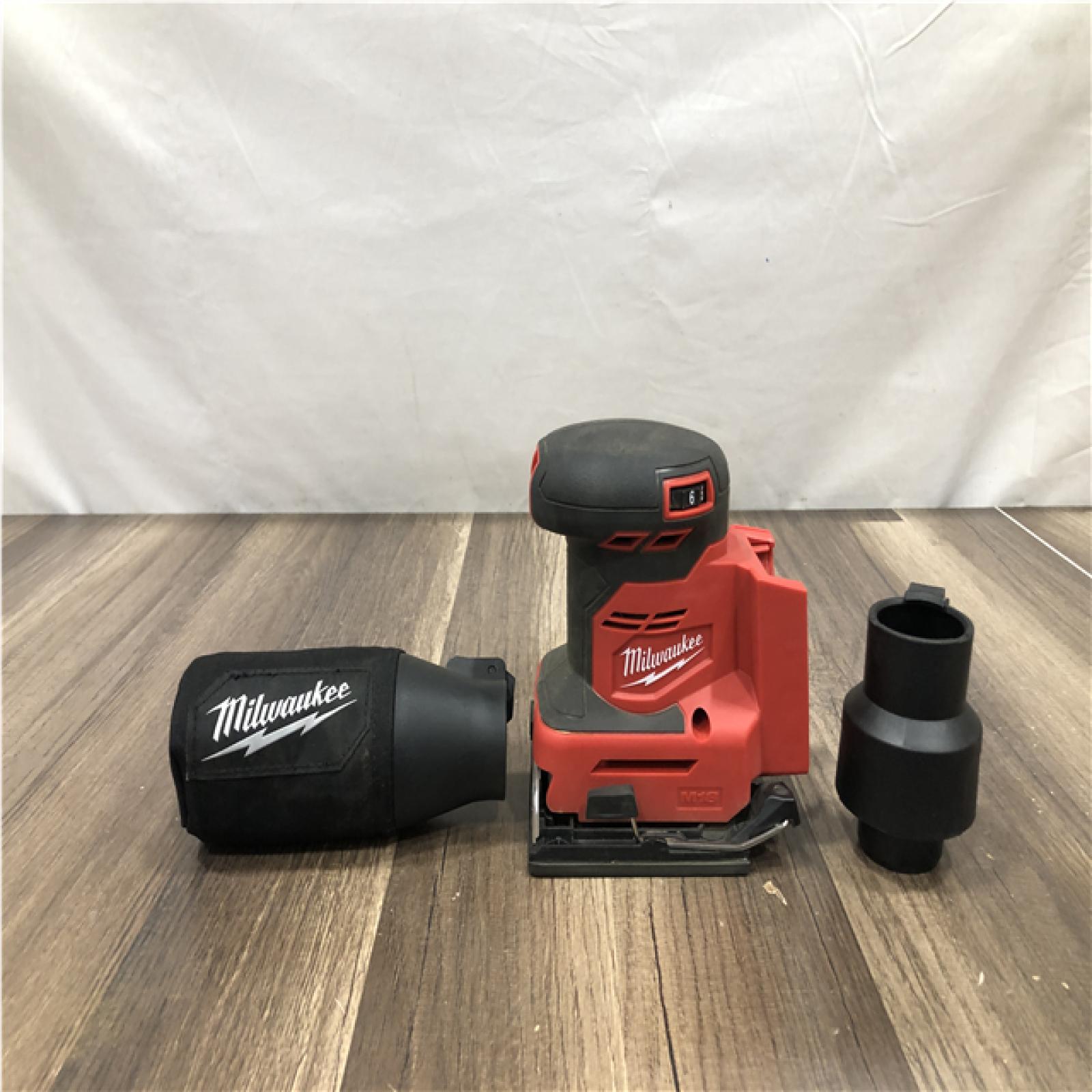 AS-IS Milwaukee 18V Lithium-Ion Cordless 1/4 in. Sheet Sander (Tool-Only)