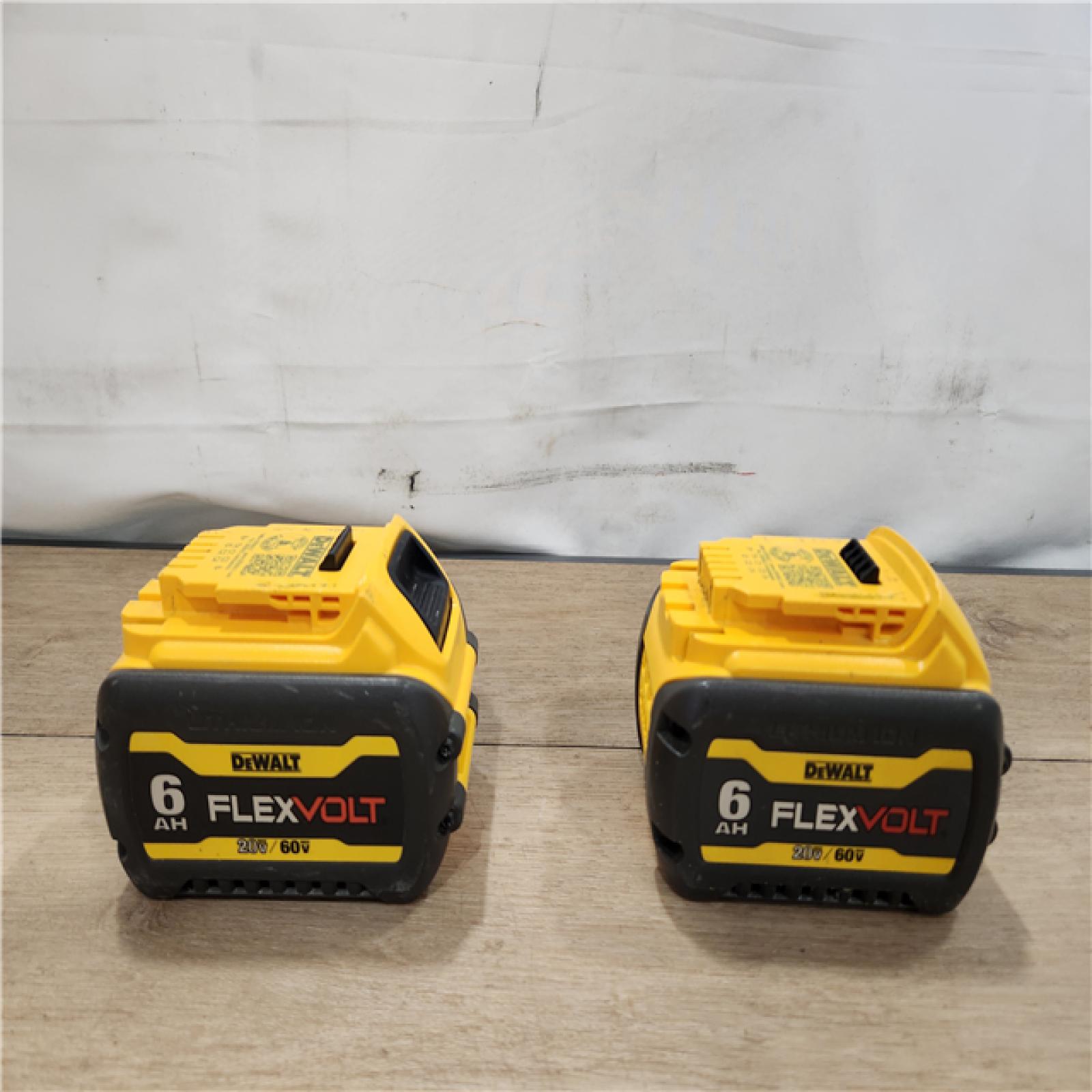 AS-IS- DEWALT FLEXVOLT 20V/60V MAX Lithium-Ion 6.0Ah Battery Pack (2 Pack)