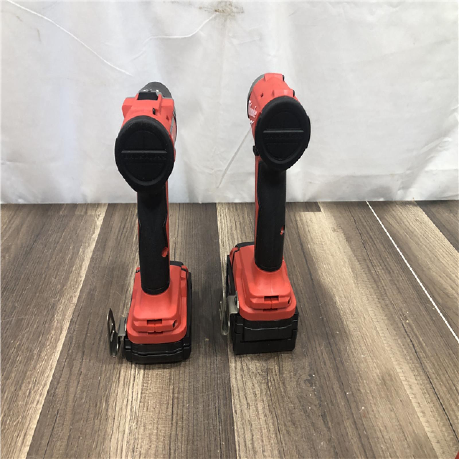 AS-IS Milwaukee 18-Volt Lithium-Ion Brushless Cordless Compact Hammer Drill/Impact Combo Kit