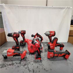 AS-IS- Milwaukee 18-Volt Lithium-Ion Cordless (9-Tool) Combo Kit