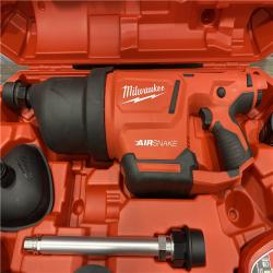 AS-IS Milwaukee 12-Volt Lithium-Ion Cordless Drain Cleaning Airsnake Air Gun Kit