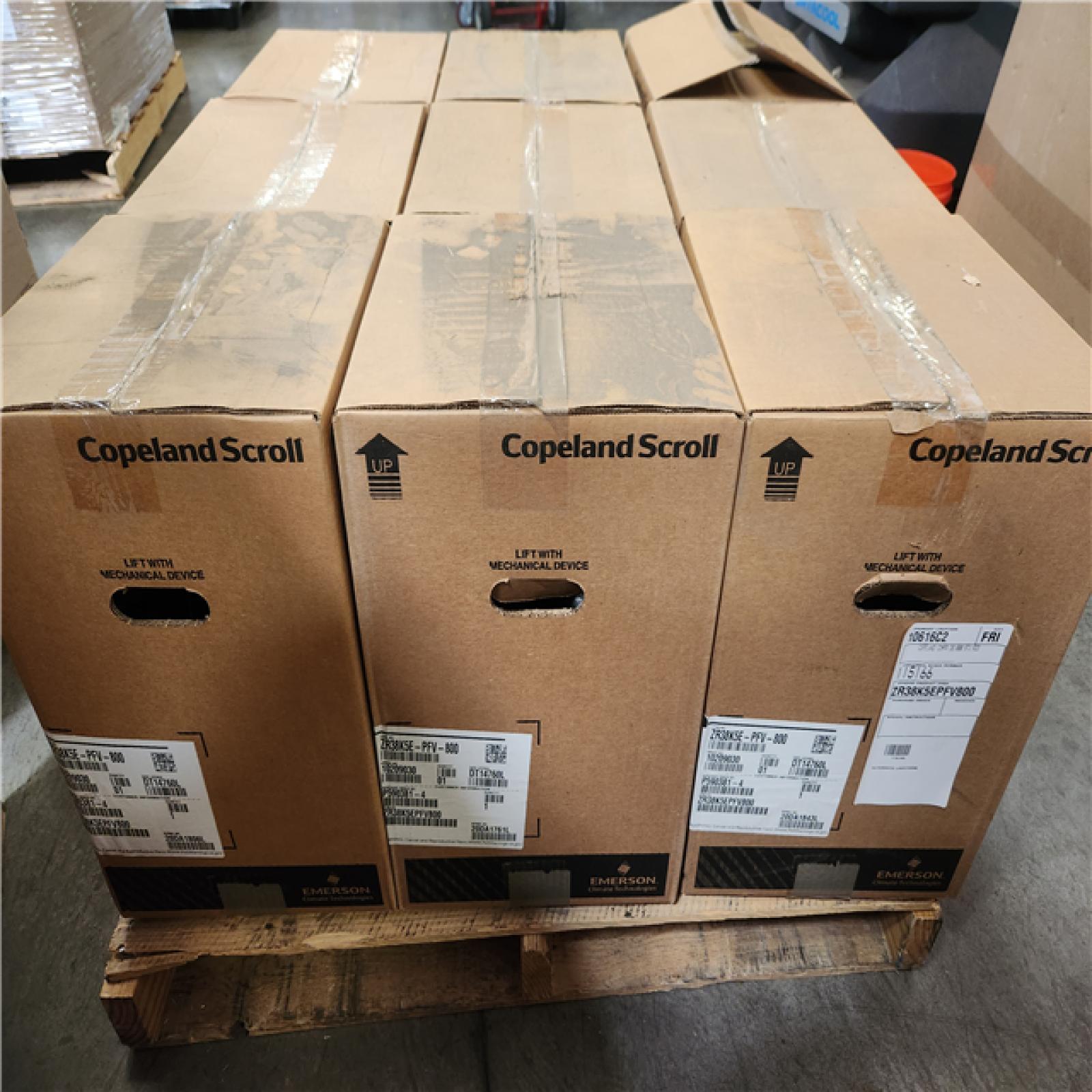 Phoenix NEW Copeland ZR48K5E-PFV-800 Single Phase Scroll Compressor - 46 200-61 900 BTU Pallet of 9