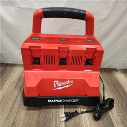 AS-IS- Milwaukee M18 Packout Six Bay Rapid Charger (Tool-Only)