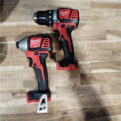 HOUSTON LOCATION - AS-IS Milwaukee 18V Lithium-Ion Cordless Drill Driver/Impact Driver Combo Kit