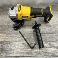 AS-IS DEWALT 20V MAX Cordless Brushless 4-1/2 in. Angle Grinder with Paddle Switch (Tool Only)