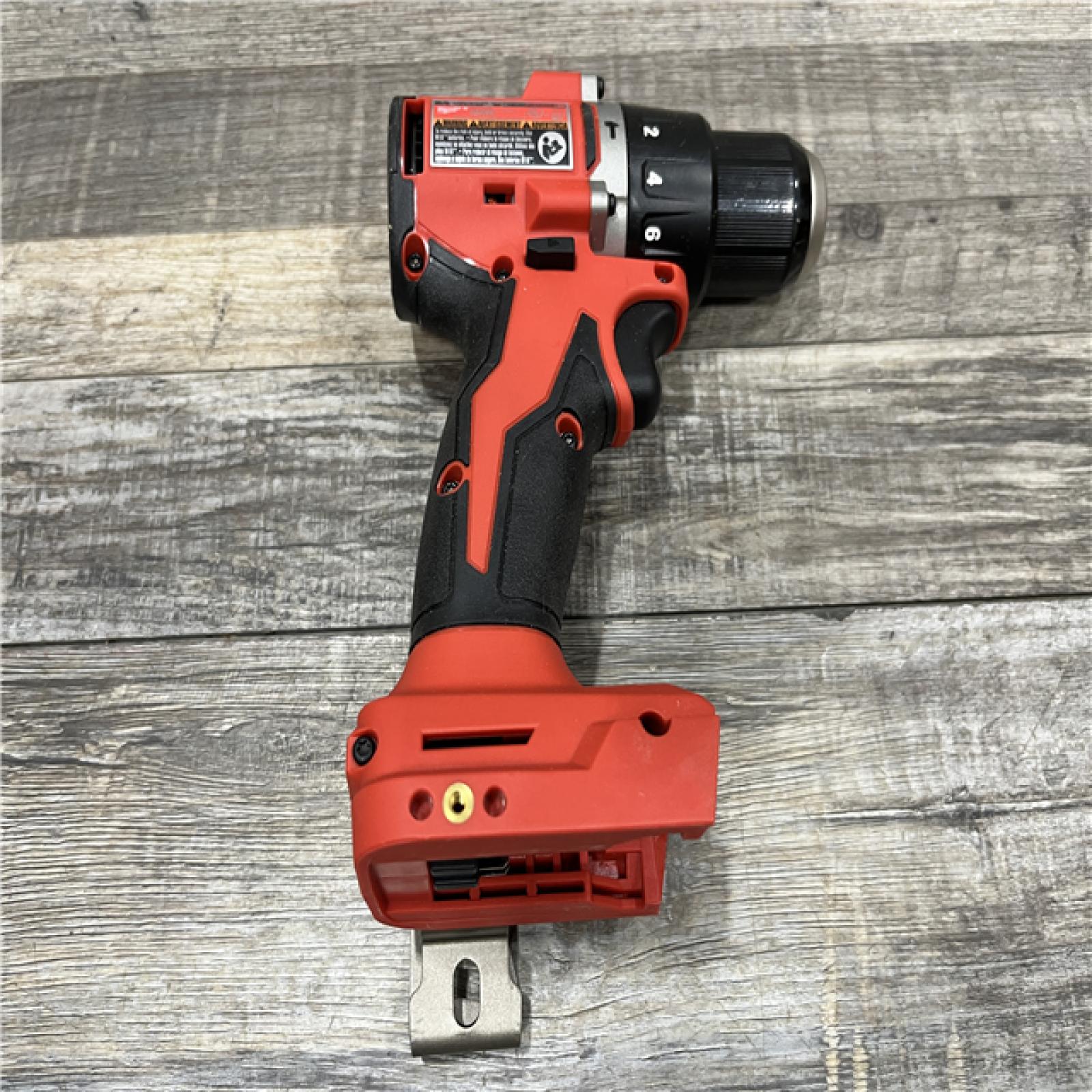 AS-IS Milwaukee 18V Lithium-Ion Brushless Cordless 1/2 in. Compact Hammer Drill/Driver Kit