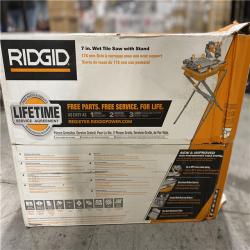 NEW! - RIDGID 9-Amp 7 in. Blade Corded Wet Tile Saw with Stand