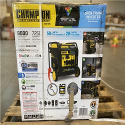 DALLAS LOCATION - NEW! CHAMPION 9000-Watt Electric Start Tri Fuel Generator  CO Shield