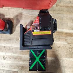 HOUSTON LOCATION - AS - IS Milwaukee 12-Volt Lithium-Ion Cordless Green 250 ft. 3-Plane Laser Level Kit