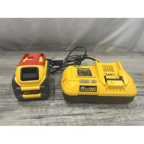 AS-IS DEWALT 20V/60V MAX FLEXVOLT Lithium-Ion 9.0Ah Battery and Charger Starter Kit