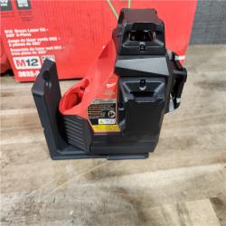 HOUSTON LOCATION - AS-IS (APPEARS LIKE NEW) Milwaukee 12-Volt Lithium-Ion Cordless Green 250 ft. 3-Plane Laser Level Kit