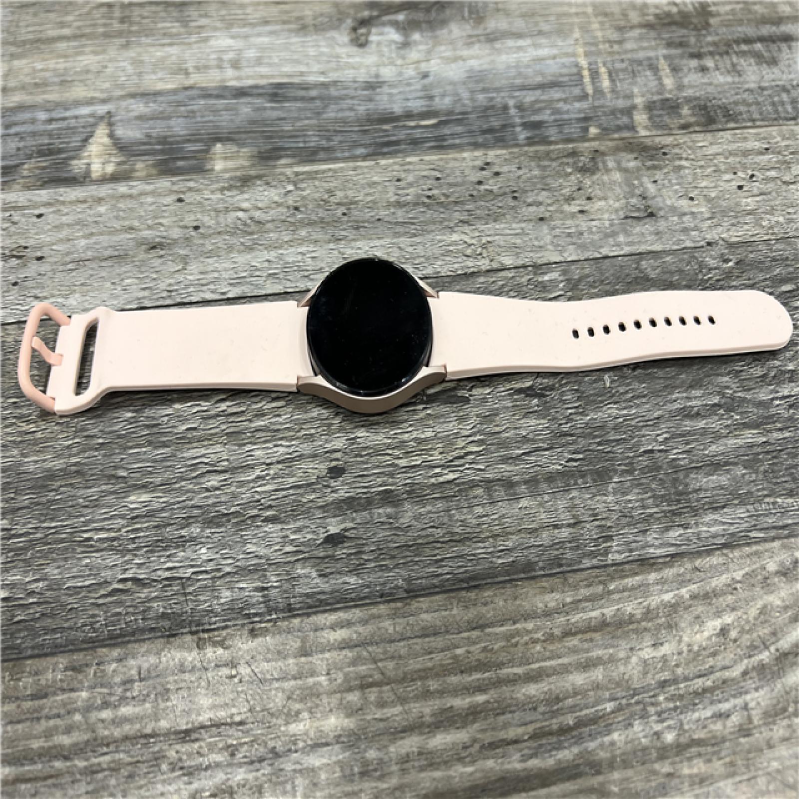 AS-IS Samsung Galaxy Watch4 40mm Smartwatch-Pink Gold-GPS-LTE