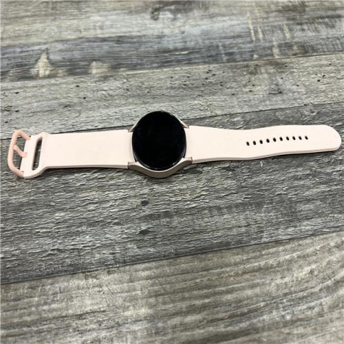 AS-IS Samsung Galaxy Watch4 40mm Smartwatch-Pink Gold-GPS-LTE