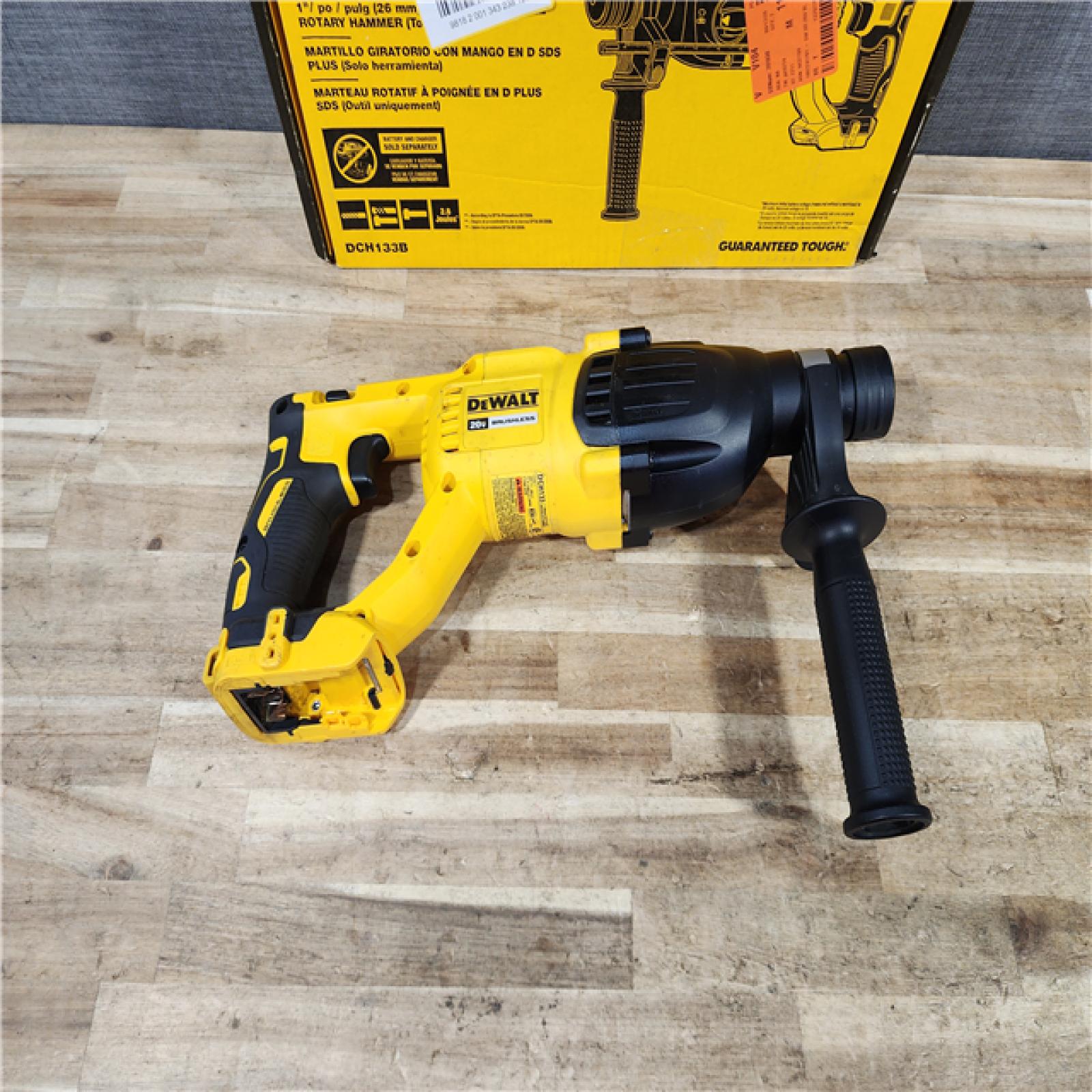 HOUSTON LOCATION - AS - IS DEWALT 20V MAX Cordless Brushless 1 in. SDS Plus D-Handle Concrete and Masonry Rotary Hammer (Tool Only)