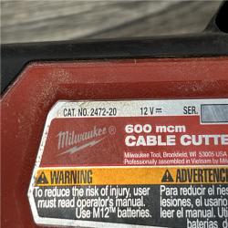 AS-IS Milwaukee 12V Lithium-Ion Cordless 600 MCM Cable Cutter Kit