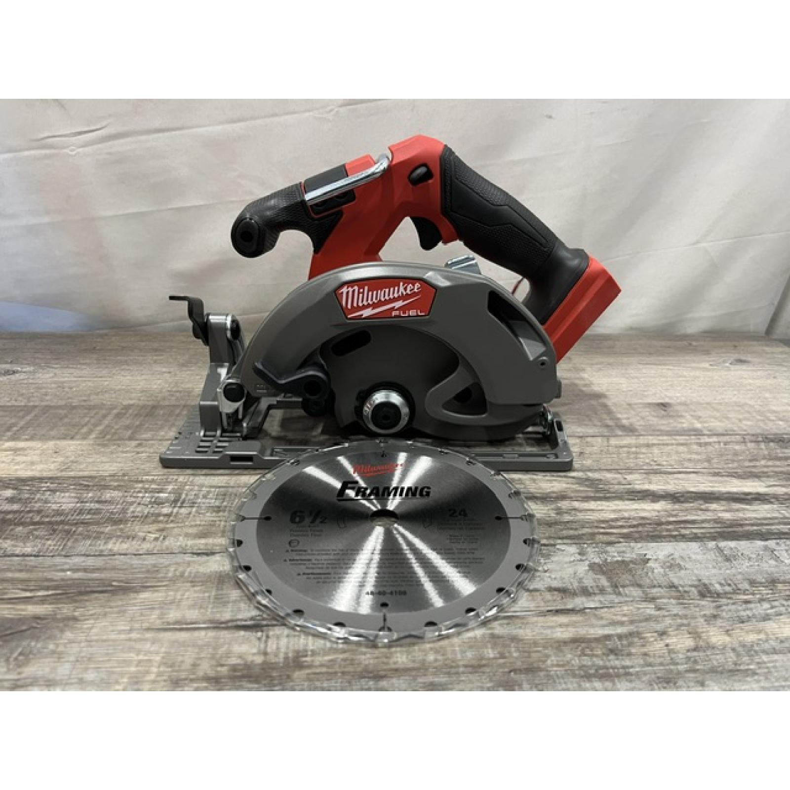 AS-IS Milwaukee FUEL 18V Lithium-Ion Brushless Cordless 6-1/2 in. Circular Saw (Tool-Only)