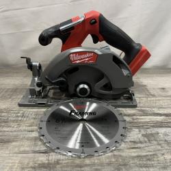 AS-IS Milwaukee FUEL 18V Lithium-Ion Brushless Cordless 6-1/2 in. Circular Saw (Tool-Only)