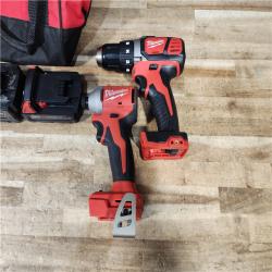 HOUSTON LOCATION - AS - IS Milwaukee 2 Tool Combo Kit W/ (2) Battery & Charger