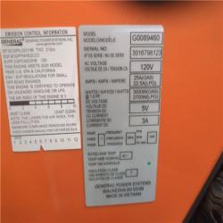 CALIFORNIA AS-IS GENERAC PORTABLE POWER GENERATOR