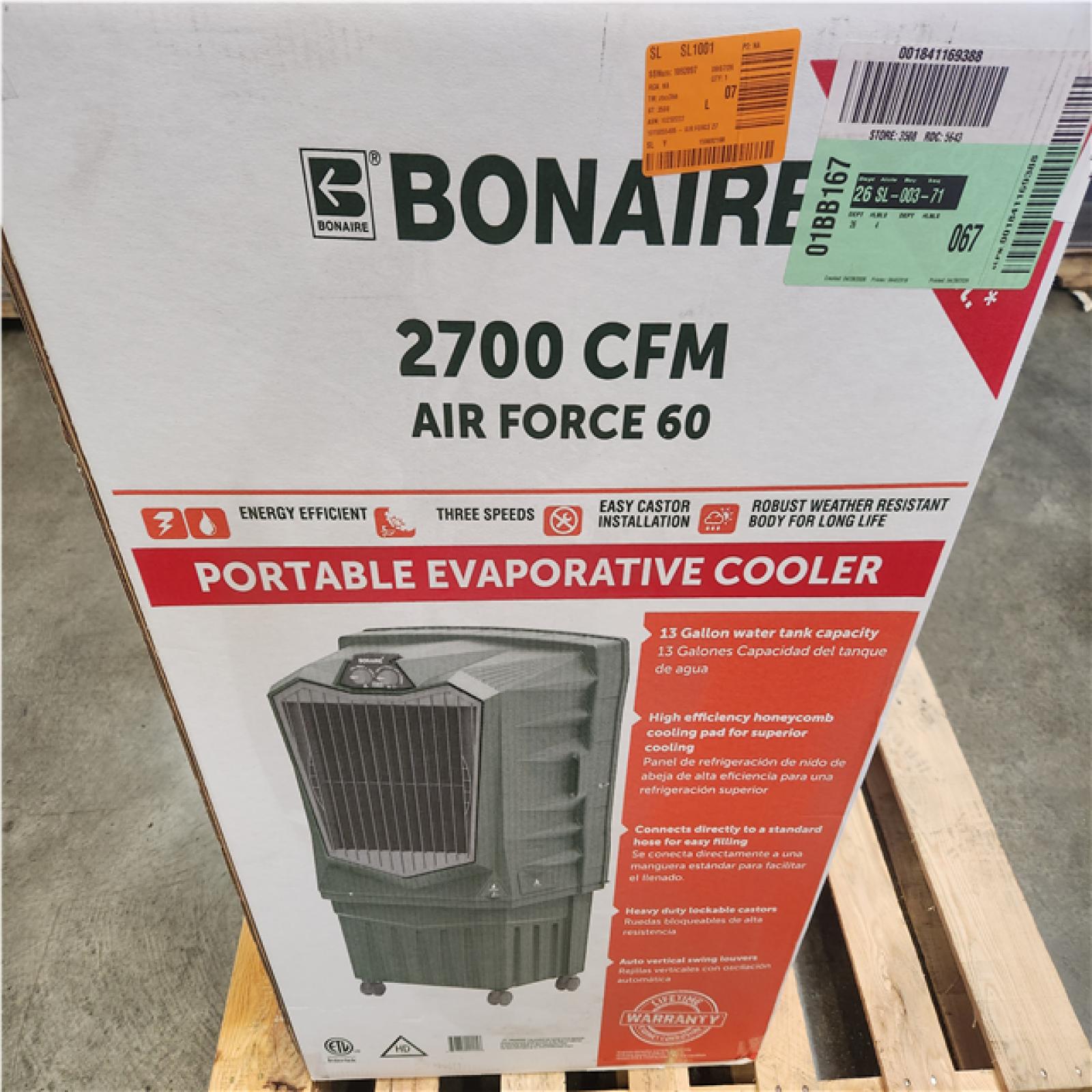 Phoenix LIKE NEW Bonaire Durango Air Force 60 2700 CFM 3-Speed Portable Evaporative Cooler for 800 sq. ft. (2-Pack)