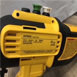 AS-IS DEWALT 20V MAX 550 PSI 1.0 GPM Cold Water Cordless Battery Power Cleaner with 4-Nozzles (Tool Only)
