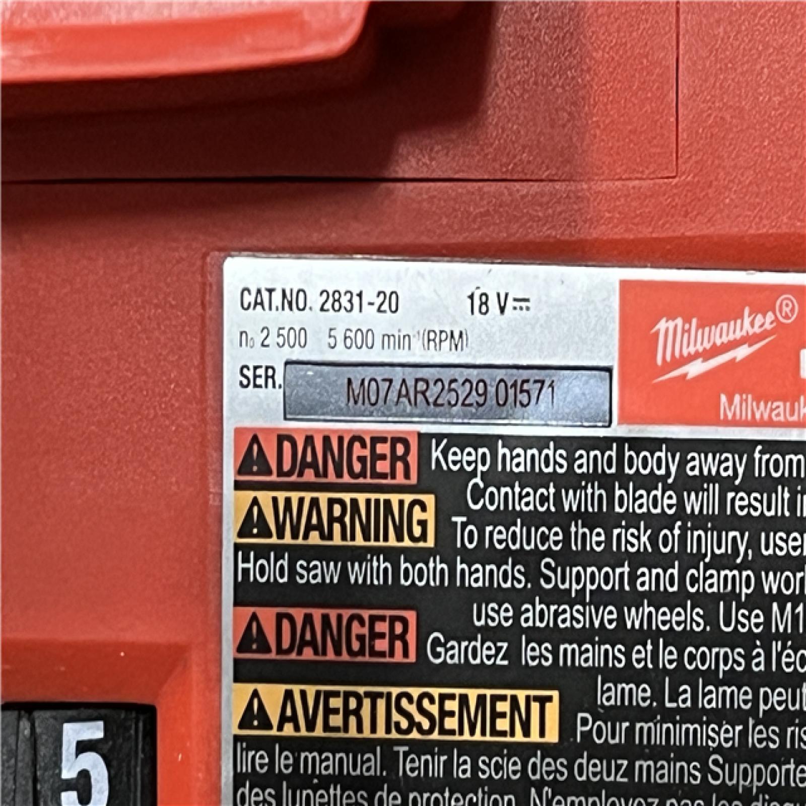 AS-IS Milwaukee FUEL 18V Lithium-Ion Brushless Cordless 6-1/2 in. Plunge Track Saw PACKOUT Kit
