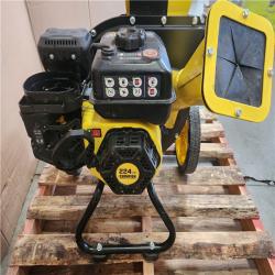 Phoenix Champion Power Equipment 3 in. Dia 224 cc 2-in-1 Upright Gas Powered Wood Chipper Shredder