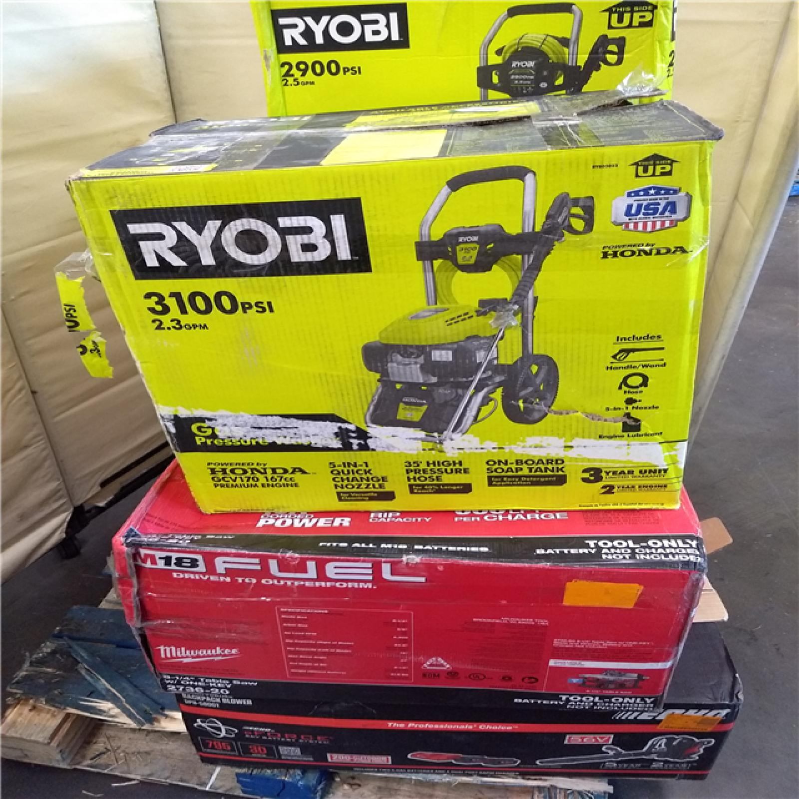 California As-Is Outdoor Power Equipment