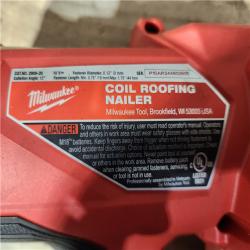 HOUSTON LOCATION - AS - IS Milwaukee FUEL 18-Volt Lithium-Ion Brushless Cordless Coil Roofing Nailer (Tool Only)