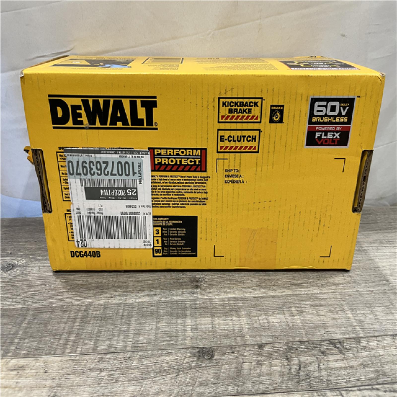 NEW - DEWALT FLEXVOLT 60V Cordless 7 in. Angle Grinder (Tool-Only)