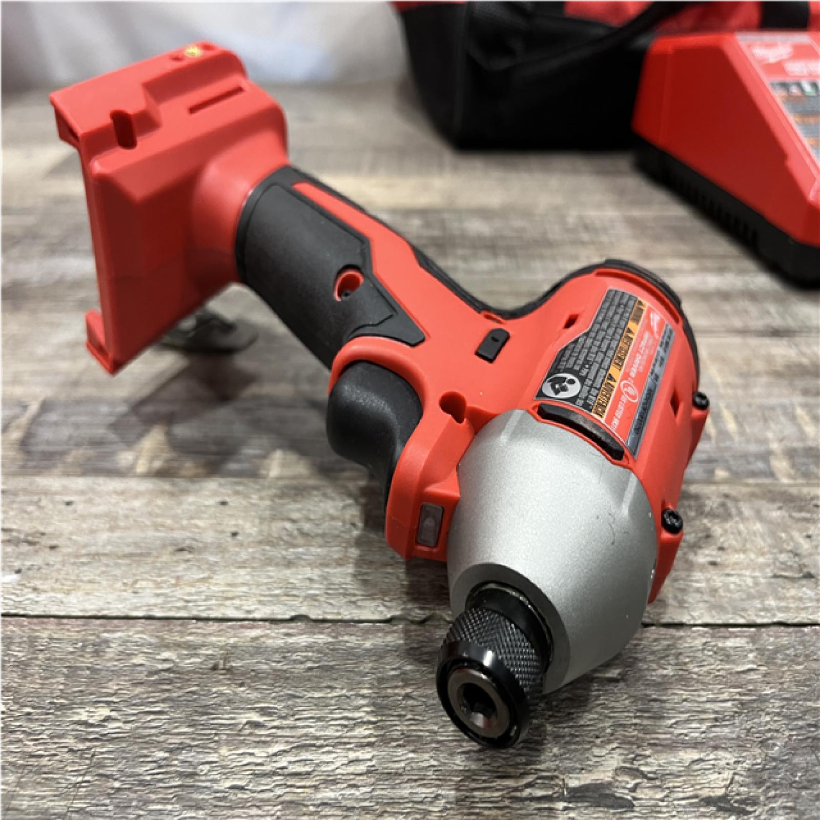 AS-IS Milwaukee 18-Volt Lithium-Ion Compact Brushless Cordless 1/4 in. Impact Driver Kit