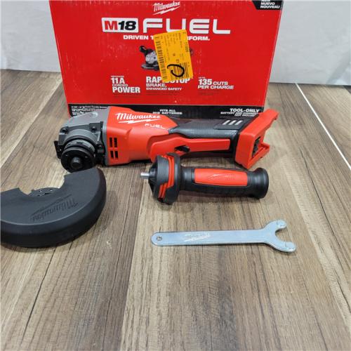 AS-IS Milwaukee 2880-20 M18 FUEL 18-Volt Lithium-Ion Brushless Cordless 4-1/2 in./5 in. Grinder W/Paddle Switch (Tool-Only)