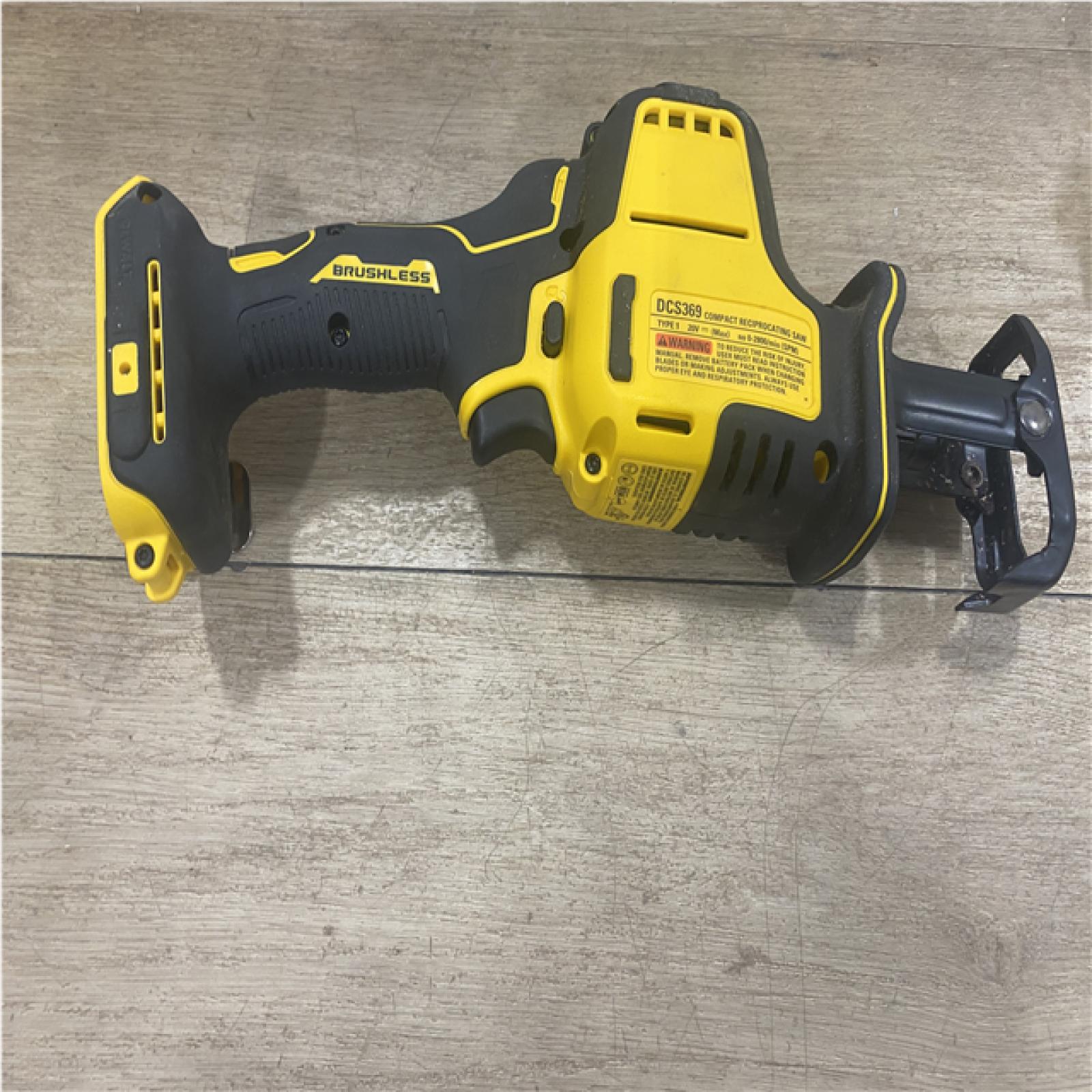 AS-IS DEWALT ATOMIC 20V MAX Cordless Brushless Compact Reciprocating Saw (Tool Only)