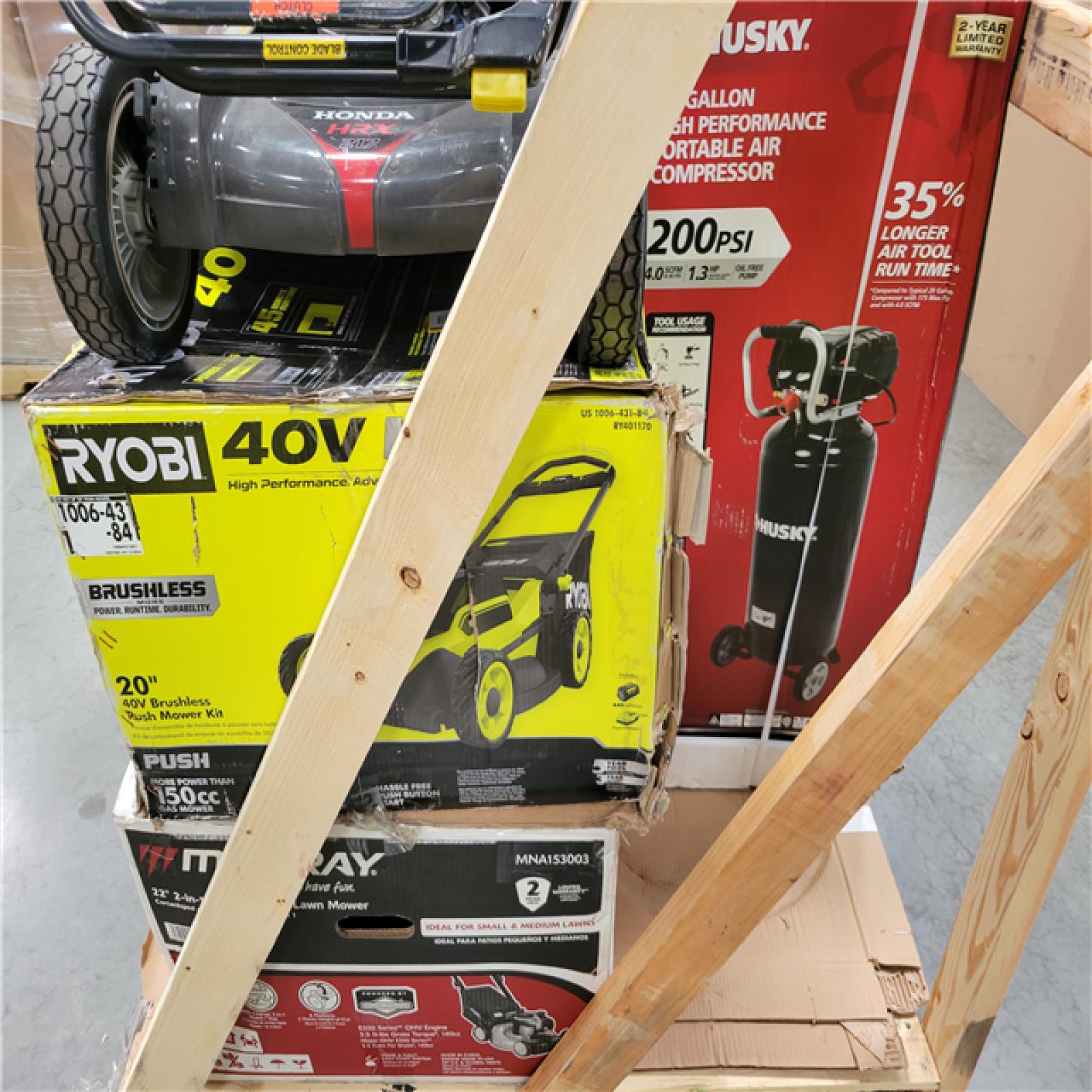 CALIFORNIA AS-IS OUTDOOR POWER EQUIPMENT