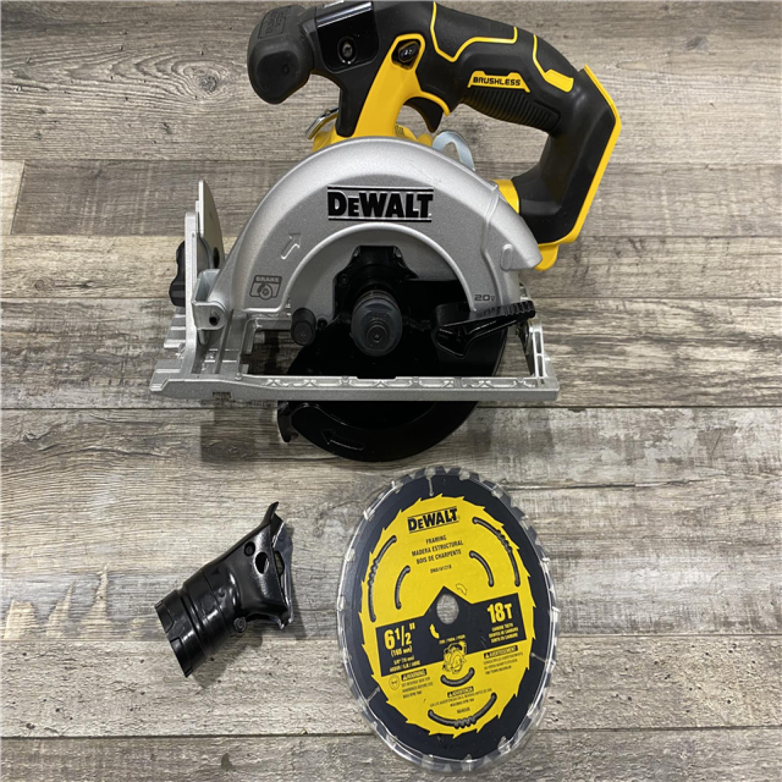 AS-IS DEWALT 20V MAX Cordless Brushless 6-1/2 in. Sidewinder Style Circular Saw (Tool Only)