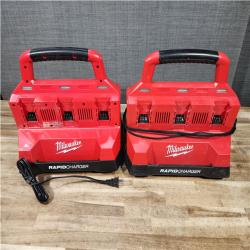 HOUSTON LOCATION - AS - IS MILWAUKEE BATTERY CHARGER PACK QTY - 2