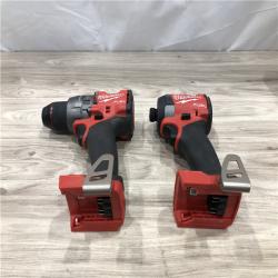 AS-IS MILWAUKEE FUEL 18V Lithium-Ion Cordless Hammer Drill and Impact Driver Combo Kit