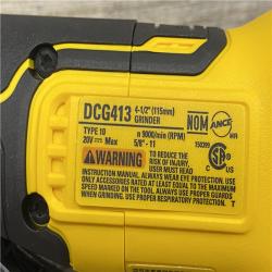 AS-IS DEWALT 20V MAX XR Cordless Brushless 4.5 in. Paddle Switch Small Angle Grinder with Kickback Brake (Tool Only)