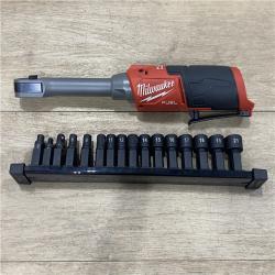 AS-IS Milwaukee FUEL INSIDER 12V Lithium-Ion Brushless Cordless 1/4 in. - 3/8 in. Extended Reach Box Ratchet (Tool-Only)